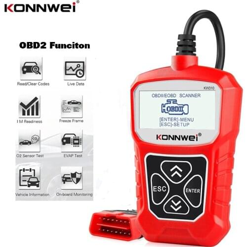 Professional OBD2 Scanner KW310 Automotive Scanner OBD II Code Reader Scanner Car Diagnostic Tool With Multi Language PK Elm327