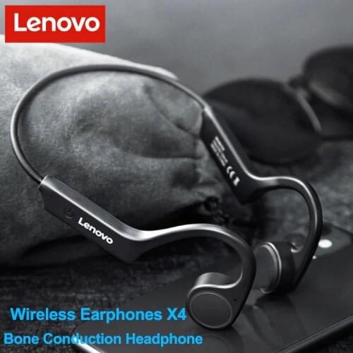 Lenovo X4 Bone Conduction Headphone Wireless Bluetooth 5.0 TWS Waterproof Sweatproof Sport Running Stereo Neck Hanging Headset