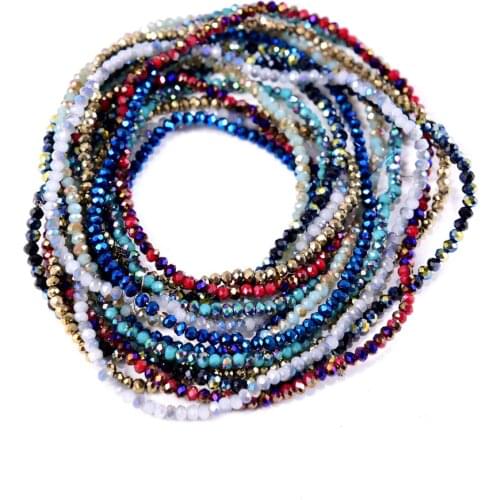 3MM 200Pcs Artificial Crystal Beads Bracelet For Jewelry Making Needlework Components Bracelet Necklace Handicraft Accessories