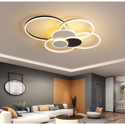 Black/White/Gold LED Ceiling Light Modern ceiling lamp plafonnier led For Kitchen Dining Room Bedroom Living Room ceiling lights