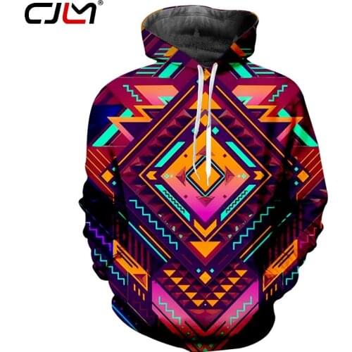 CJLM Colored Polygon Man On Sale Pullover 3D Full Printed Geometric Diamond Chinese Style Large Size Hoodies Free Shipping