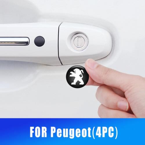 Car Door Keyhole Decorative Protection Label For Peugeot GT 206 207 208 301 307 308 407 507 508 408 308 406 2008 5008 3008 4008