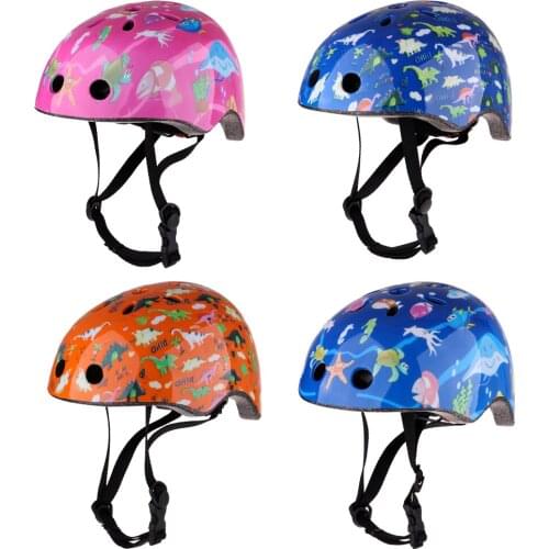 Kids Bicycle Helmet Boys Girls Cycle Bike Helmets Hard PVC Outdoor Sports Cycling Scooter Rollerblading