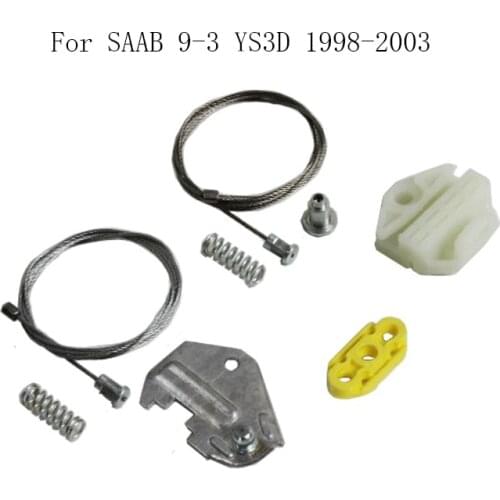 For SAAB 9-3 YS3D 1998-2003 Power Electric Car Window Regulator Window Lifter Repair Kit Set Rear Right