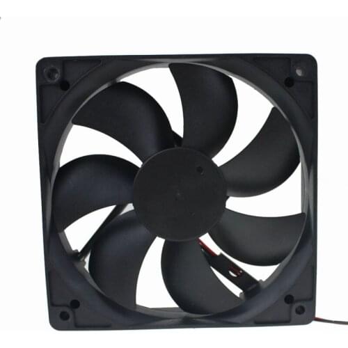5 pieces Gdstime 12V Hydraulic Bearing 2-Wire 12cm 120mm x 25mm 5 inches Mute DC Brushless Cooling Fan 12025 120x120x25mm