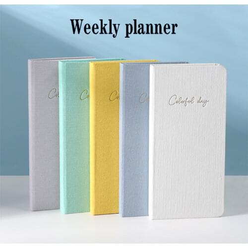 Fromthenon Colorful Weekly Planner 2022 Weeks for Full Yearly Monthly Plan Diary Schedule Record Notebook School Stationery