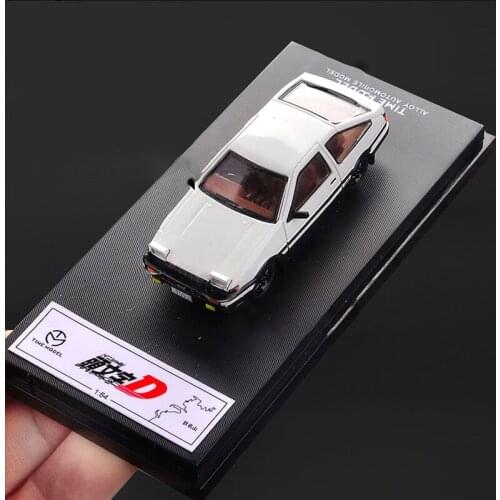 Diecast 1:64 Scale Toyota Ae86 Classic Alloy Simulation Car Model Adult Collection Decoration Gifts Kids Toys Boys