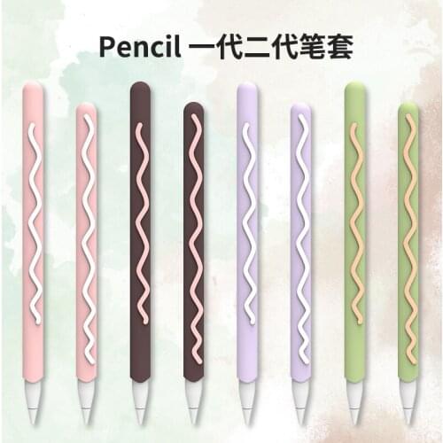 Cute Cookies Soft Silicone Pencil Case For Apple Pencil 1 2 Protective Pouch Cap Holder Nib Cover For iPad Tablet Touch Pen