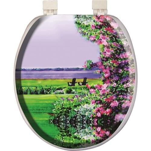 Softy Classic Pattern Soft Toilet Seat Cover White