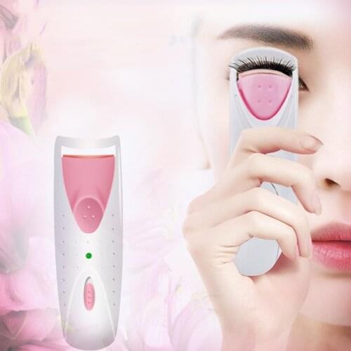 New Women Makeup Electric Heated Eyelash Curler Long Lasting Eye Lash Perm Heated Eyelashes Clip Recourbe Automatic Tool