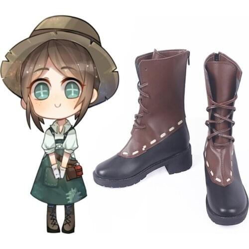 Game Identity V Cosplay Shoes Gardener Emma Woods Cosplay Shoes Boots Halloween Party Cosplay Costumes Daily Leisure Shoes