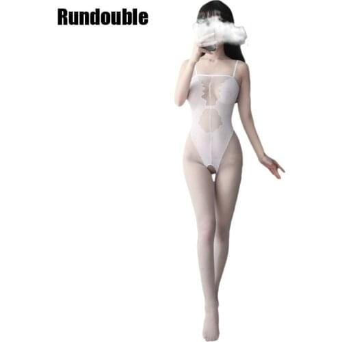 See-through Pajamas Lenceria Sex Nightwear Women Transparent Erotic Bodystocking Teddy Lingerie Porno Underwear Fishnet Bodysuit