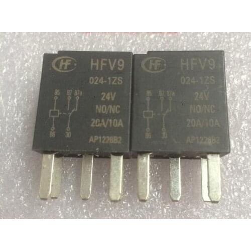 Relay HFV9-024-1ZS HFV9-024-1ZS-24V HFV9 024-1ZS 024-1ZS-24V HFV90241ZS 24V 24VDC DC24V DIP5 2PCS/LOT