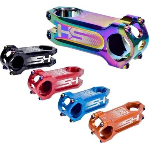 31.8mm 28.6mm Mountain bike colorful stem 80mm aluminum alloy handlebar CNC riser AM off-road stem bicycle accessories