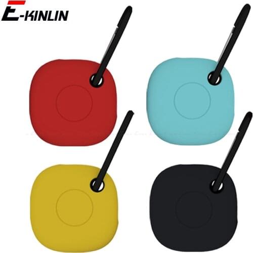 Silicone Tracker Protective Case For Samsung Galaxy SmartTag Plus Anti-lost Portable Keychain Location Track Cover Pouch Bag