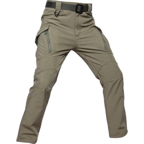 Winter Waterproof Fleece Pants Men Military Soft shell Shark Skin Trousers Male Windproof Warm Overalls Large Size 5XL Camo Pant