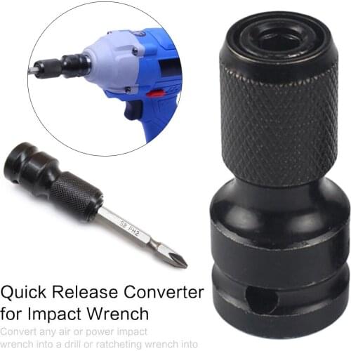 1/2 inch Square to 1/4inch Adapter 1/2"Drive to1/4"Hex Shank Socket Adapter Converter