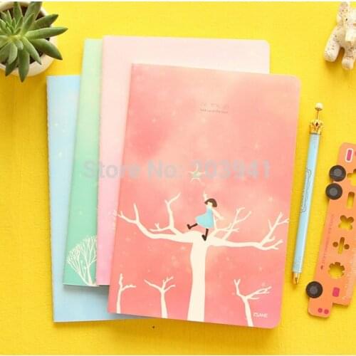 1pcs/lot Fairy Tale Fresh Star Girl Series DIY Diary Notebook Diary stationery Office School Supplies Caderno Escolar