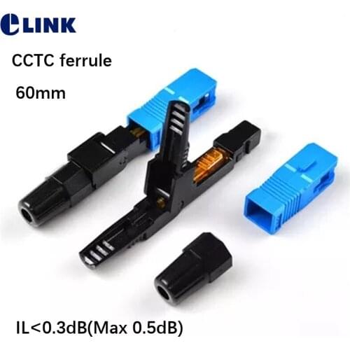100pcs FTTH SC fast connector CCTC ferrule IL