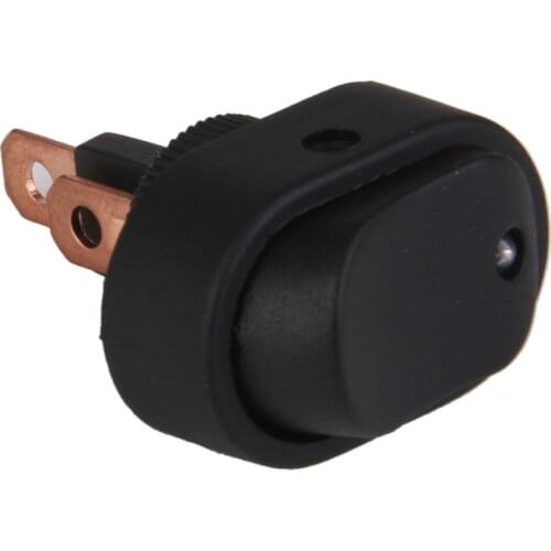 2x Universal Car 12V/20A Rocker Red And White LED Light Toggle 3Pin Switch