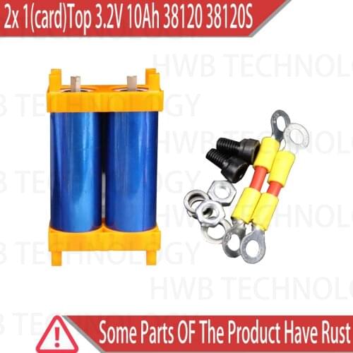 2x 1(card)Top Quality 3.2V 10Ah 38120 38120S LiFePO4 Battery Cell Ele Bicycle Battery For Bike With Connector Support and Scre