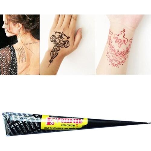30ml India Black Henna Hannah Waterproof Drawing Natural Painting Body Cream Herbal Tattoo R7L0