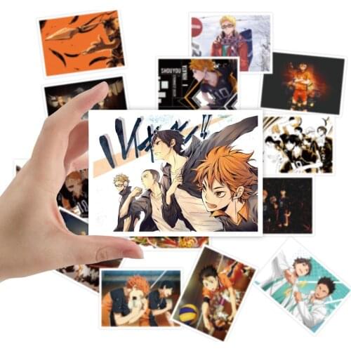 30pcs/set haikyuu Stickers Anime Cartoon Waterproof Stickers Haikyuu Hinata Shoyo Kageyama Tobio Stickers decoration figure toys