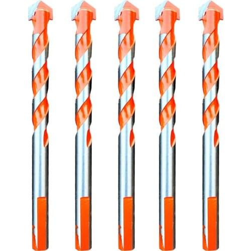 4Pcs/lot Triangle Shank Tile Bits Glass Ceramic Concrete Hole Opener Alloy Triangle Drill Size 6/8/10/12 mm