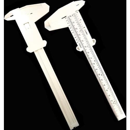 5 Pcs Plastic Caliper Standard Ruler Eyebrow Positioning Ruler 150MM/15CM Double Scale Sliding Tattoo Measure Tool Mini