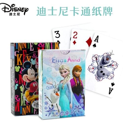 Disney 54pcs/box Avengers Paper Poker Casual Desktop Card Game Child Adult Card Game Hero Collection