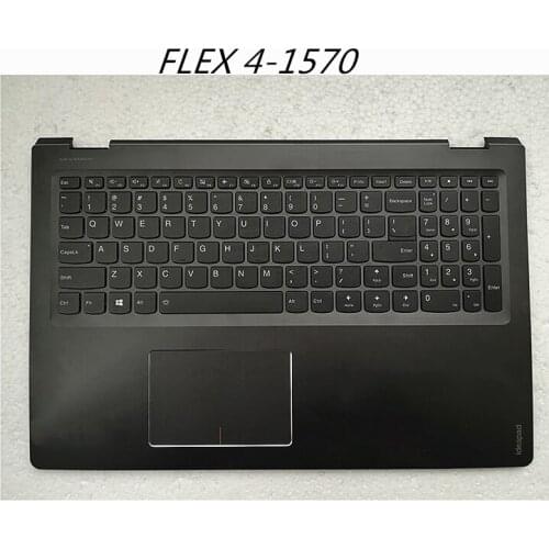 95% New Topcase Palmrest Upper Cover Keyboard housing Cover For Lenovo FLEX 4-1570