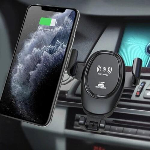 Car Wireless Fast Charging Holder For iPhone 12 11 Pro Max XS 8 USB Car Wireless Quick Charger Bracket Mount Dashboard/Air Vent