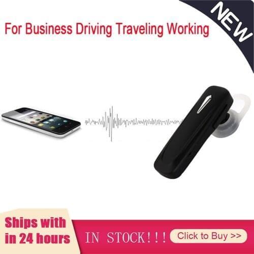Single Bluetooth-compatible Earphone Handsfree Business Headphone Wireless Earphone In-Ear Headset For Driving Traveling Working