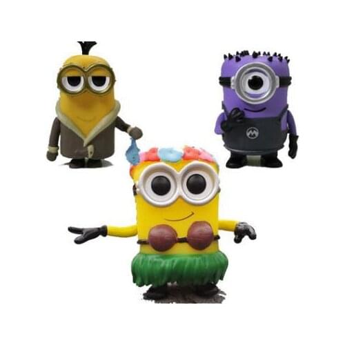 God steal dads Minions A grass skirt style 125# Horn section 126# Purple paragraph 35# Kevin 166# Model Dolls Gifts for Kids