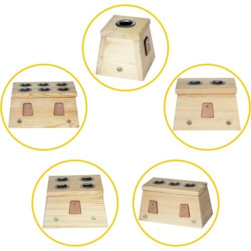 Wood Moxibustion Box Massage Body 1/2/3/4/6 Moxibustion Box