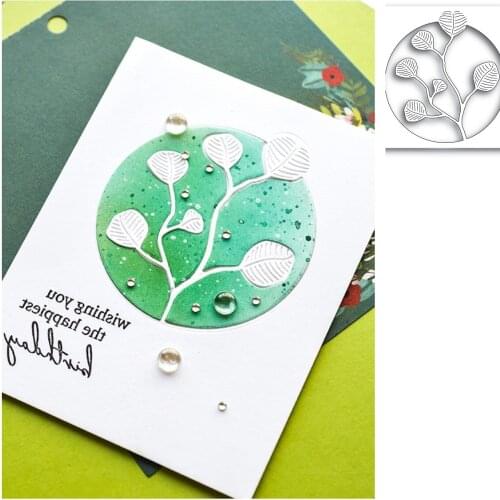 EUCALYPTUS COLLAGE Metal Cutting Die Scrapbook Embossed Paper Card Album Craft Template Cut Dies Stencils New for 2021 Arrive