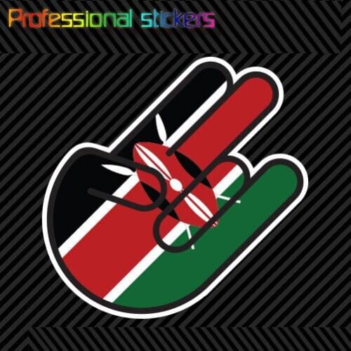 Kenyan Shocker Sticker Die Cut Decal Self Adhesive Vinyl Kenya KEN KE Stickers for Motos, Cars, Laptops, Phone