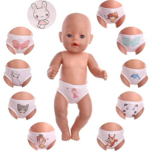 Doll Animal Bow Fairy Panties Fit 18 Inch American Doll And 43cm Baby New Born Doll,Our Generation ,DIY Gift For Childrens