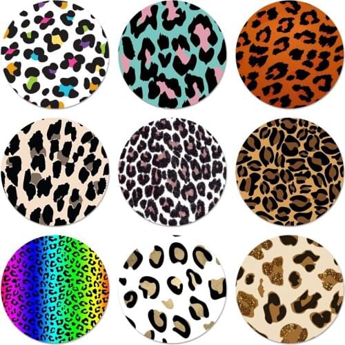 Fashion Tiger Leopard Print Panther Badge Brooch Pin Accessories For Clothes Backpack Decoration gift 58mm