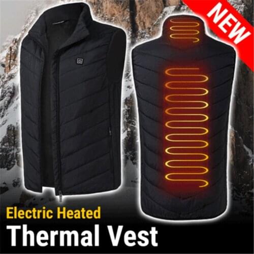 New Product Suitable For cold weather Men or Women Electric Heated Thermal Vest Heating Waistcoat Warm Winter Outdoor vest