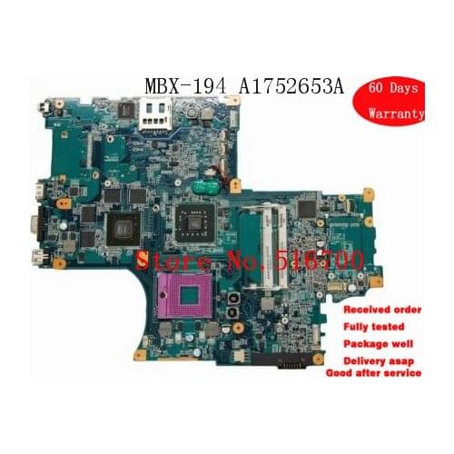 Original For Sony Vaio VGN-AW4MRF VGN-AW41JF VGN-AW41MF MBX-194 Main Board Motherboard A1752653A