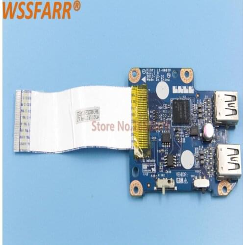 Original FOR Lenovo FOR IdeaPad Y570 Series USB Port Wireless Switch Board with cable LS-6887P