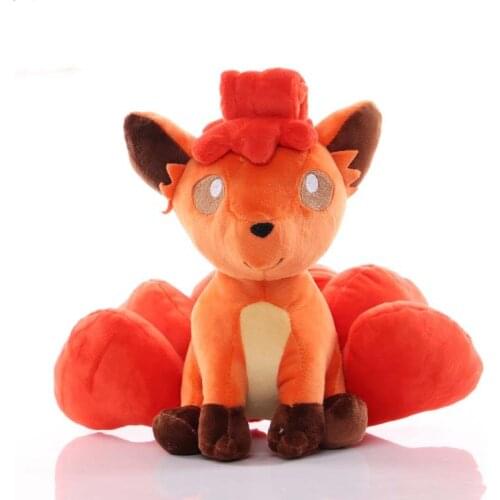 Big Size 35cm TAKARA TOMY Pokemon Vulpix Plush Toys Cute Vulpix Soft Stuffed Animals Toy Doll Birthday Gifts for Children Kids