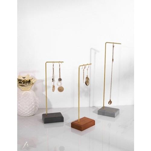 Colorful Earrings Display Holder Metal Stick Jewelry Display Stand Pendant Earrings Display Rack