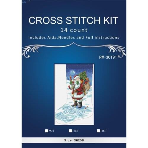 Dimensions 08806 SOCK Embroidery floss Counted Cross Stitch Cross Stitch Kits For Embroidery a CrossCrafts RW-3019