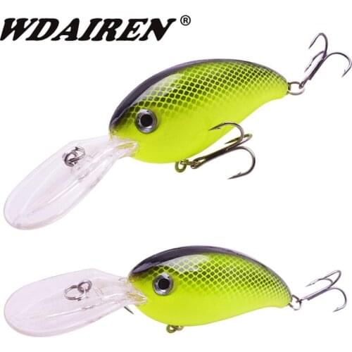 WDAIREN Minnow Fishing Lure 10cm 14g Deep Diving Wobblers Crankbait Artificial Hard Bait Treble Hooks Pike Bass Pesca Tackle