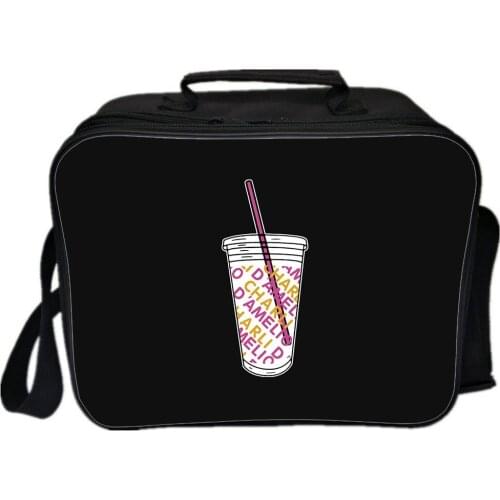 Charli Damelio Lunchbox Bag Support Custom Logo Casual Picnic Bags Teens Shoulder Bag Fashion Crossbody Handbag