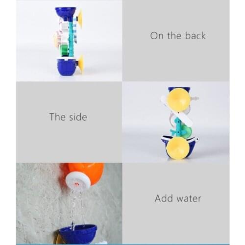 T5EC Bathing Playing Toy Sandbox Table with Watering Pot Interactive Beach Game Bathing Time Toy Water Spraying Accessories