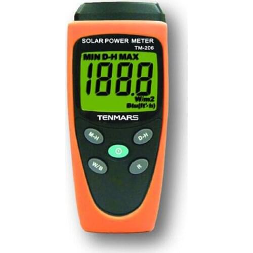 TENMARS TM-206 Solar Power Meter Helpful to Set up Solar PV Panels at Optimum Angles of IncidenceAgriculture Applications
