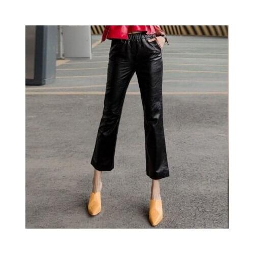 Top brand New Fashion 2020 Real Sheep Leather Pants BP52 high quality